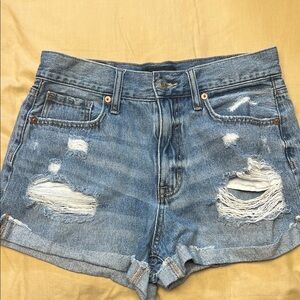 Aeropostale Light Blue Ripped mom shorts sz 8